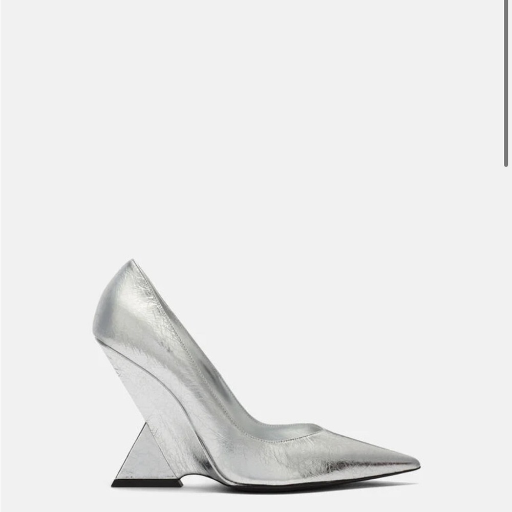 Attico Cheope Silver Pump NWT